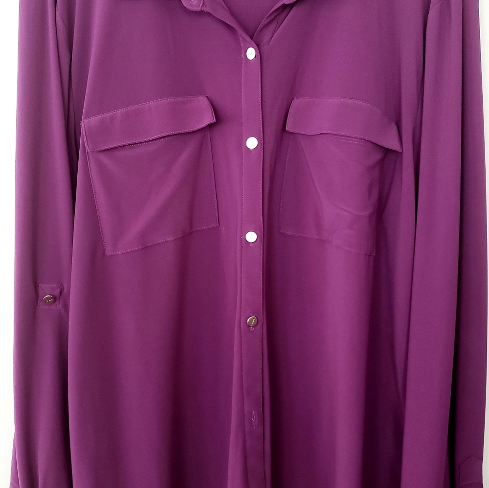 DKNY Women's Button Down Shirt